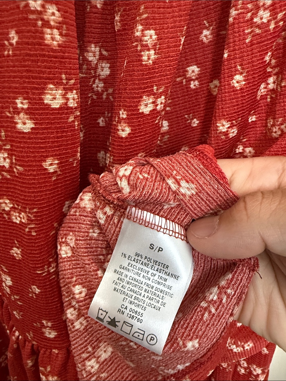 Reitmans Floral Tiered Dress S Long Sleeve Boho Midi - Picture 7 of 8